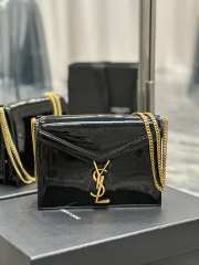 YSL Cassandra Medium in Black 22x16.5x5.5cm - 1