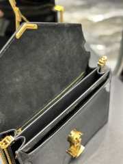 YSL Cassandra Medium in Black 22x16.5x5.5cm - 3