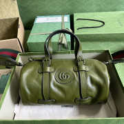 Gucci small duffle bag with tonal double G 28.5x16x16cm - 1