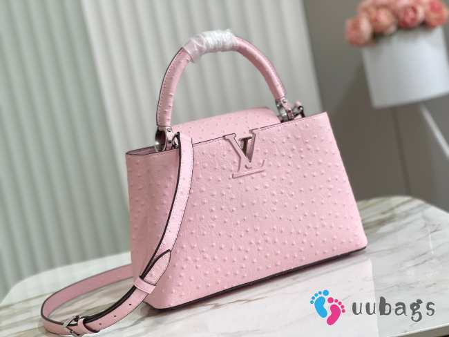 Louis Vuitton Capucines Ostrich Pink 31.5x20x11 cm - 1