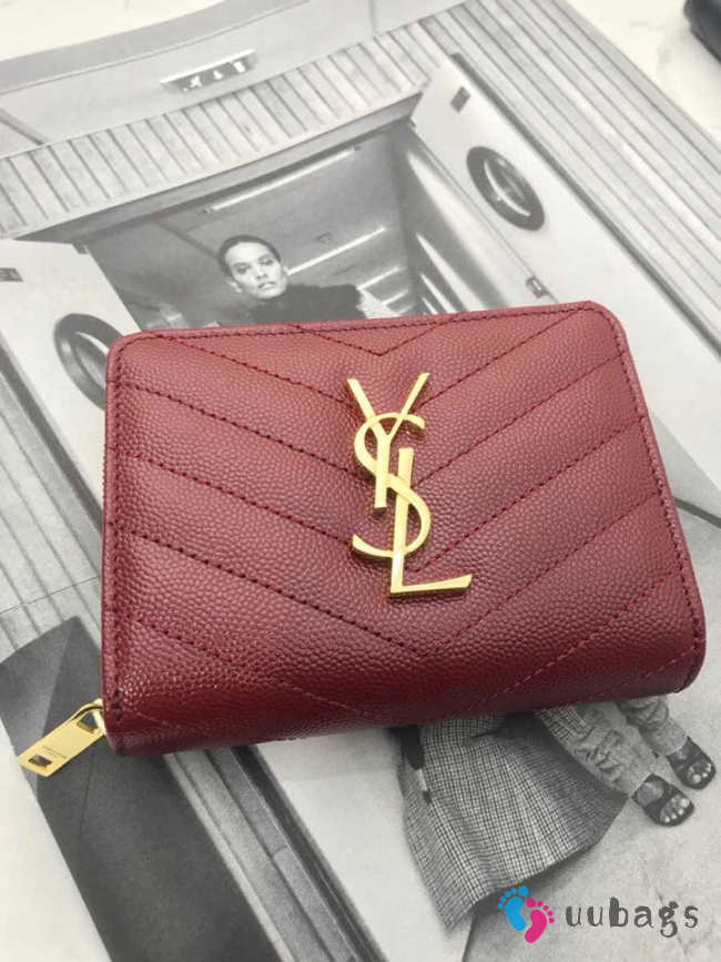 YSL Wallet 2 colors with Gold Bucklet 12x10x3cm - 1