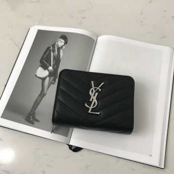 YSL Wallet with Silver Bucklet 12x10x3cm