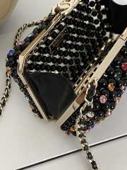 Chanel Evening Bag Black & Multicolor 11×17×7cm - 5