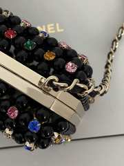 Chanel Evening Bag Black & Multicolor 11×17×7cm - 2