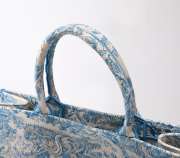 Dior Book Tote Cornflower Blue Toile de Jouy Embroidery - 2