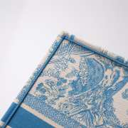 Dior Book Tote Cornflower Blue Toile de Jouy Embroidery - 4