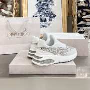 Jimmy Choo Memphis White Sneaker - 5