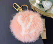 LV Mink Fur Charm 3 colors - 5