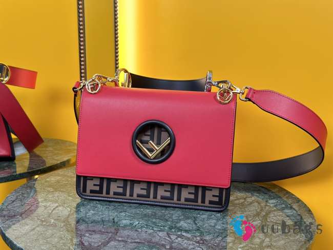 Fendi Peekaboo Pink 25X18cm - 1