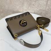 Fendi Peekaboo Dark Brown 25X18cm - 6