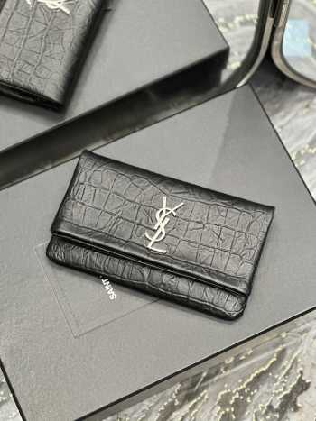 YSL Wallet West Hollywood in Black 22×13×4cm