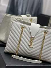 YSL Classic Shopper white 33×22×15cm - 2