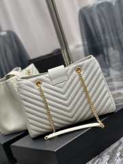 YSL Classic Shopper white 33×22×15cm - 5