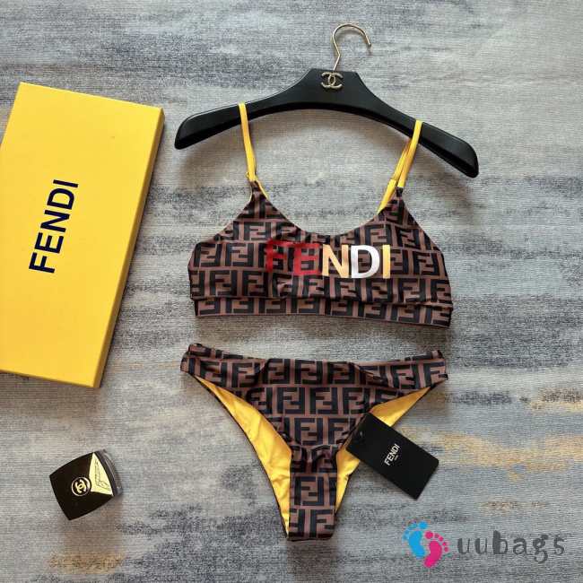 Fendi Bikini Brown B001 - 1