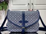 Louis Vuitton Monogram Saumur in Blue 30x20x10cm - 1