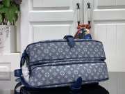 Louis Vuitton Monogram Saumur in Blue 30x20x10cm - 3