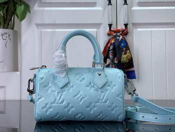 Louis Vuitton Nano Speedy Blue 16x10x7.5cm