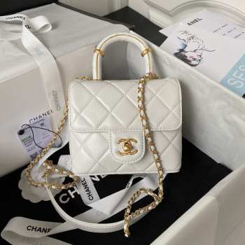 Chanel 23S AS4035 Vintage White 15x15.5x7.5cm