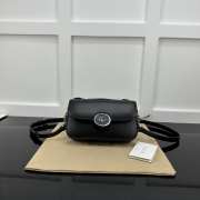 Gucci Off-White Petite GG Mini Shoulder Bag In Black 21x10x5cm - 1