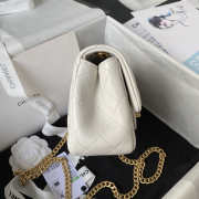 Chanel Small Flap Bag White Gold Hardware 13x18x7cm - 2