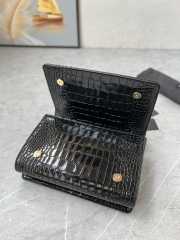 D&G Girls Foiled crocodile-print black calfskin 14.5x21x3cm - 5