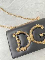 D&G Girls Black bag in plain calfskin 21x14.5x3cm - 4