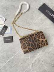 D&G Girls Ocelot Chain Shoulder Bag 21x14.5x3cm - 6