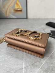 D&G Girls Copper color bag in plain calfskin 21x14.5x3cm - 6