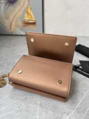 D&G Girls Copper color bag in plain calfskin 21x14.5x3cm - 5