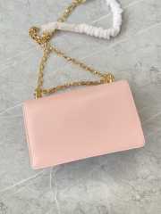 D&G Girls Pink bag in plain calfskin 21x14.5x3cm - 2