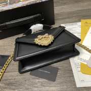 Dolce & Gabbana Black with Gold Buckle 19x4.5x13cm - 5