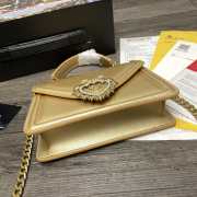 Dolce & Gabbana Gold with Gold Buckle 19x4.5x13cm - 5