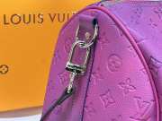 LV Keepball Taurillon Illusion Blue/Pink 50x29x23cm - 4