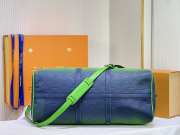 Uubags | Louis Vuitton Keepball Taurillon Illusion Blue/Green 50x29x23cm - 2