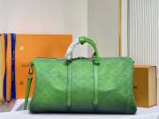 Uubags | Louis Vuitton Keepball Taurillon Illusion Blue/Green 50x29x23cm - 5