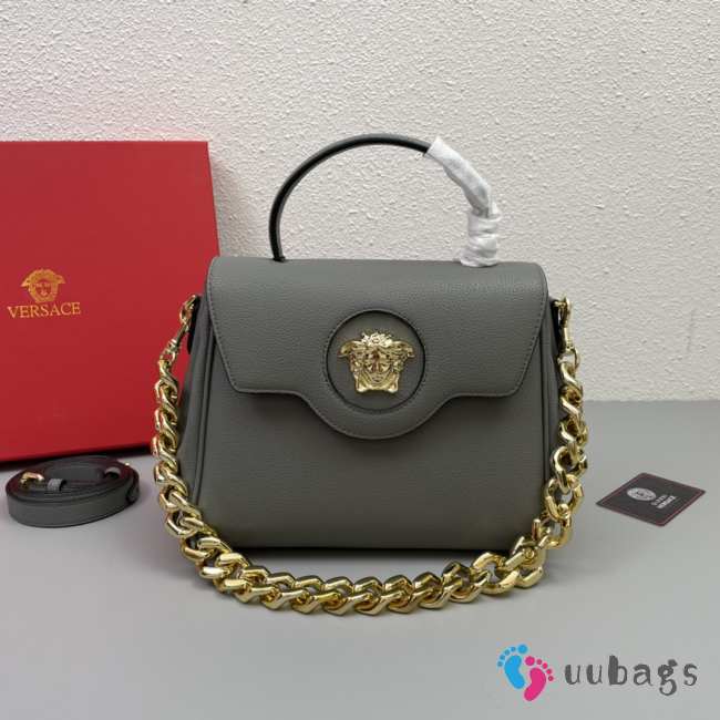 Versace La Medusa Grey Handbag J06119 26x12x20cm - 1