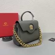 Versace La Medusa Grey Handbag J06119 26x12x20cm - 5