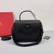 Versace La Medusa Black Handbag J06119 26x12x20cm - 1