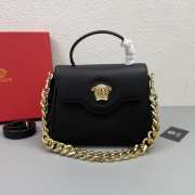 Versace La Medusa Black with Gold Buckle Bag 26x12x20cm - 1