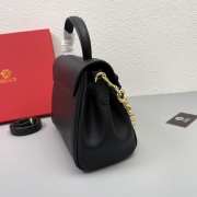 Versace La Medusa Black with Gold Buckle Bag 26x12x20cm - 3