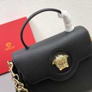 Versace La Medusa Black with Gold Buckle Bag 26x12x20cm - 5