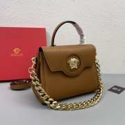 Versace La Medusa Brown with gold Buckle bag J06119 26x12x20cm - 2