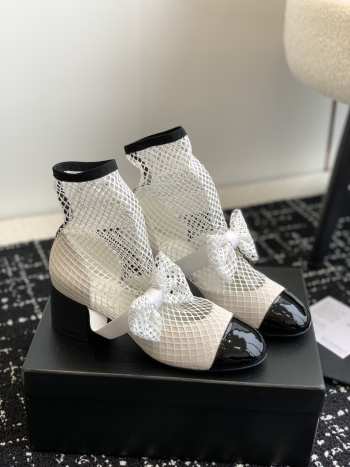 Chanel 23s Shoes White 5.5cm