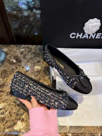 Chanel Tweed 22K Black Shoe 