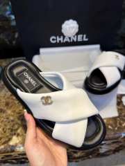 Chanel White 22s Slipper  - 2