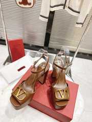 Valentino Sandal High Heels Brown 15cm - 1