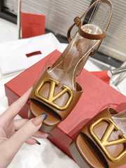 Valentino Sandal High Heels Brown 15cm - 3