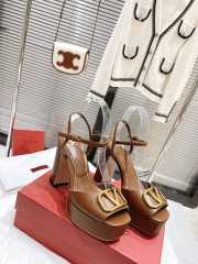 Valentino Sandal High Heels Brown 15cm - 6