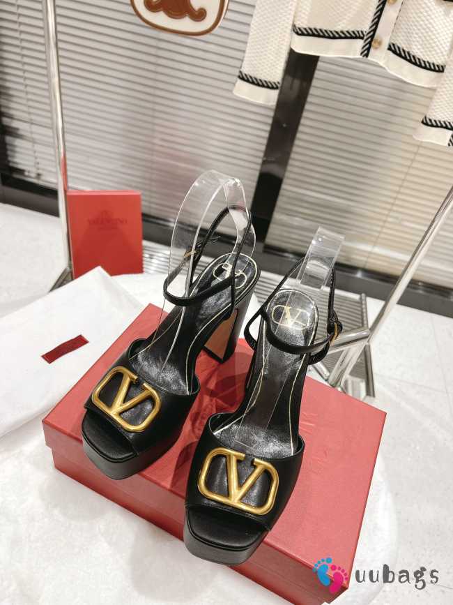 Valentino Sandal High Heels Black 15cm - 1