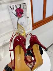 Valentino Slingback Pump In Transparent Polymer Red - 6